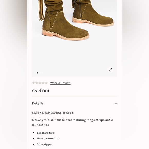 Free People Sayre Mid Boots Fringe Boho Festival - Picture 4 of 11